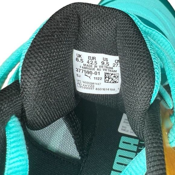 Puma | LaMelo Ball MB.02 Honeycomb Elektro Aqua Sneakers | 377590-01 | Size 9.5 - Picture 8 of 9